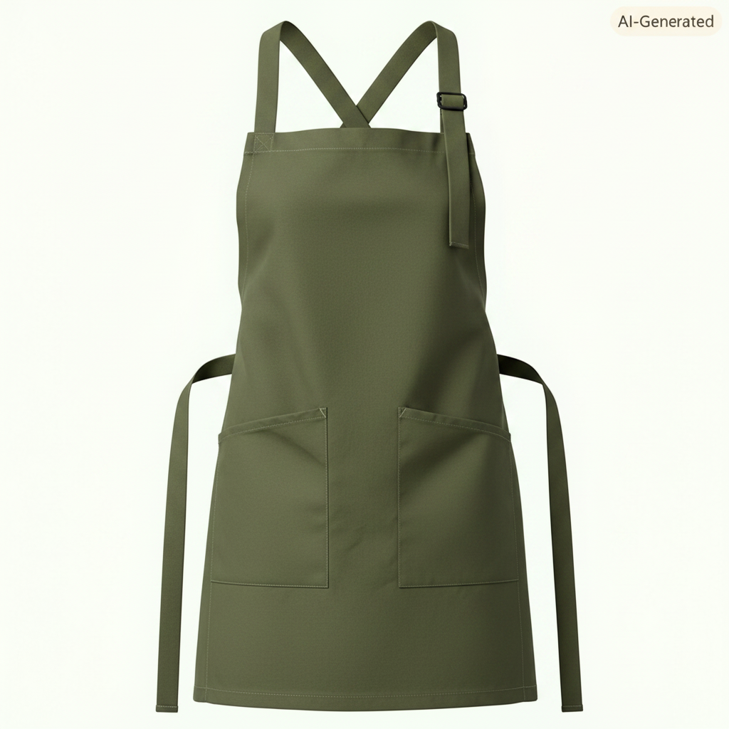 Army Green Chef Kitchen Apron
