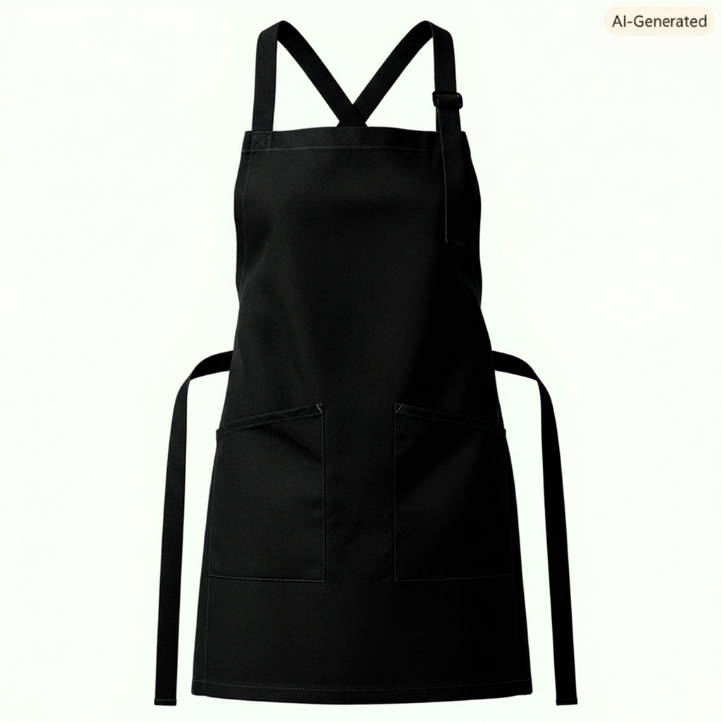 Black Chef Kitchen Apron