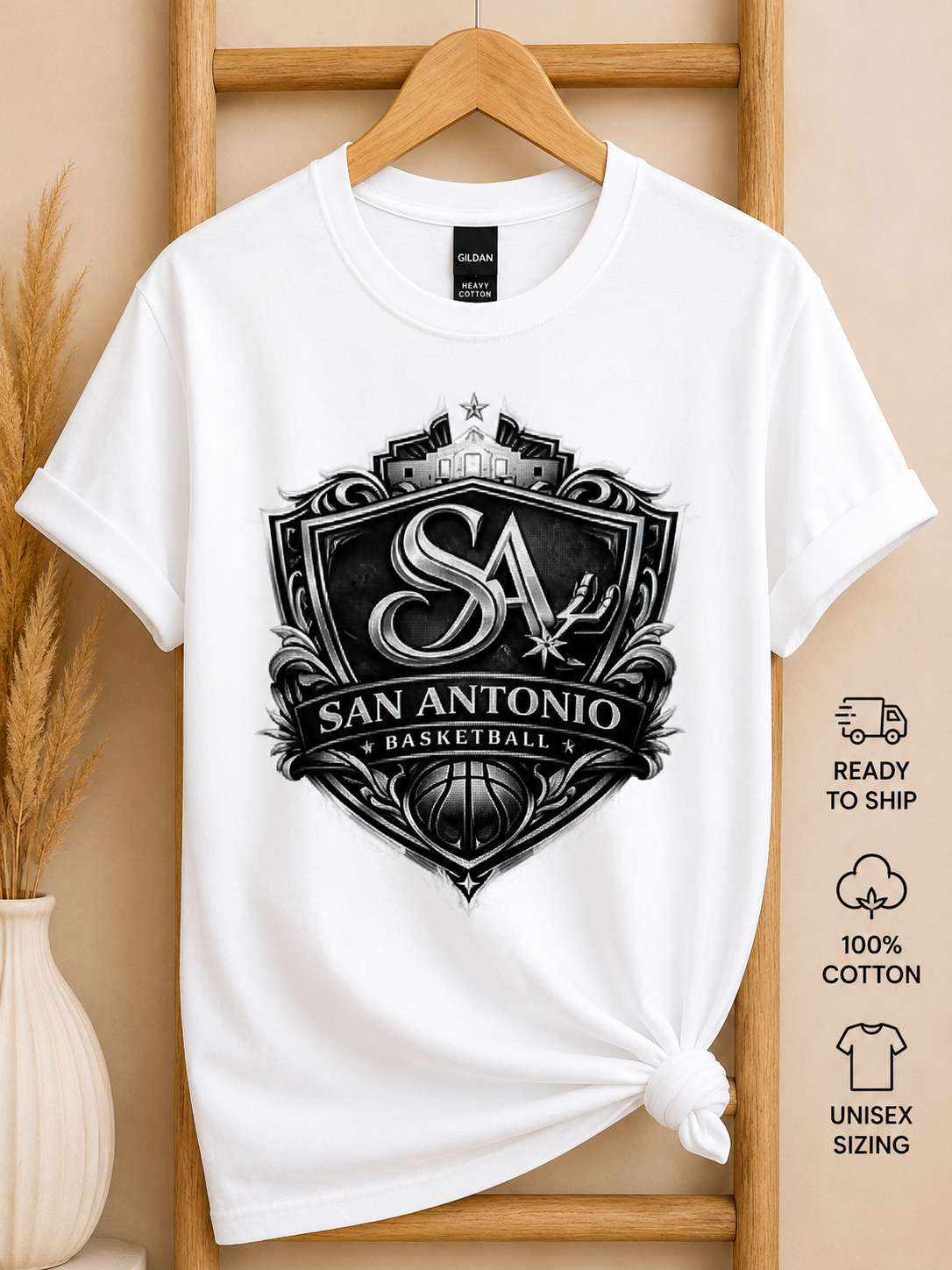 San Antonio Basketball Tee