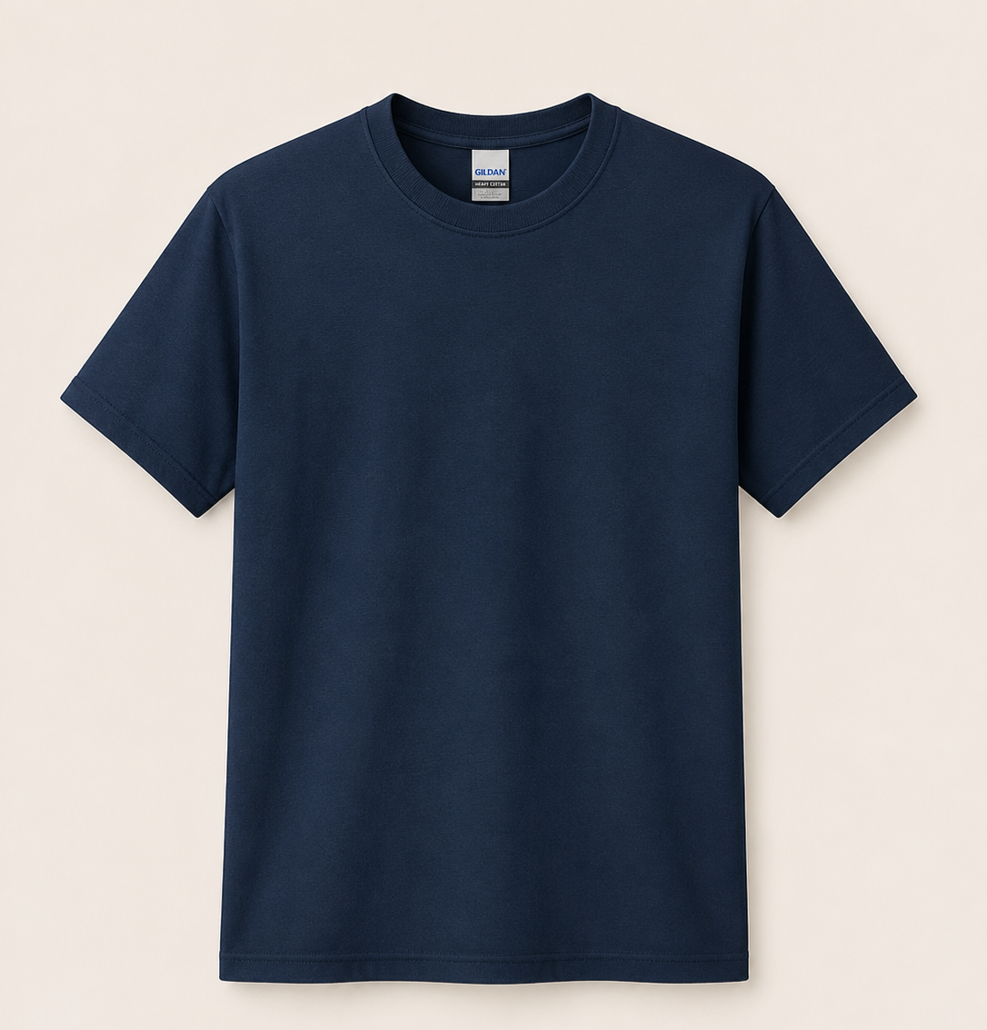 Navy 100% Cotton T-Shirt  - Youth
