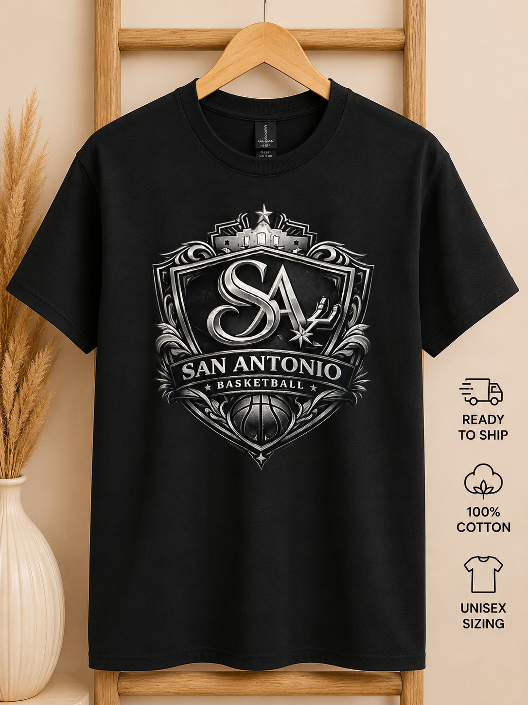 San Antonio Basketball Tee